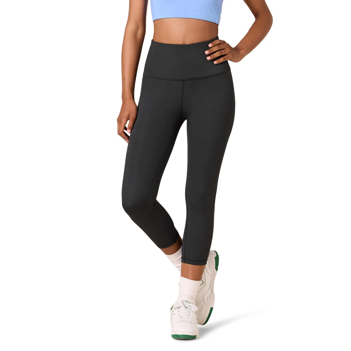 Amazon Essentials Mallas capri de talle alto Active Sculpt para entrenamiento y atletismo (disponibles en tallas grandes) Mujer