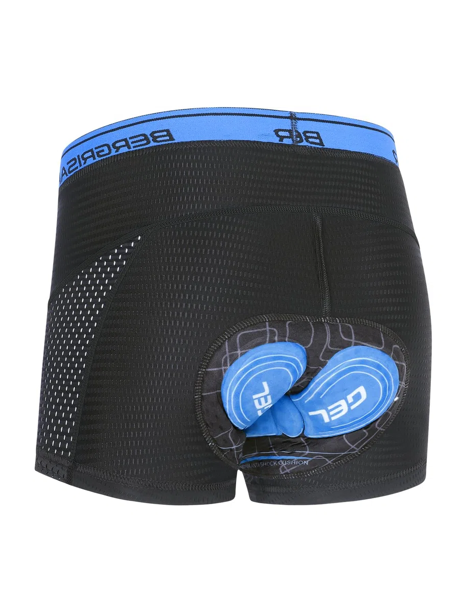 BERGRISAR Ropa interior de ciclismo para hombre, con acolchado 3D, pantalones cortos de ciclismo