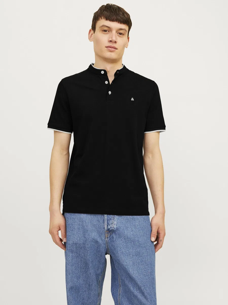 JACK & JONES Polo Plain Shirt Collar Polo