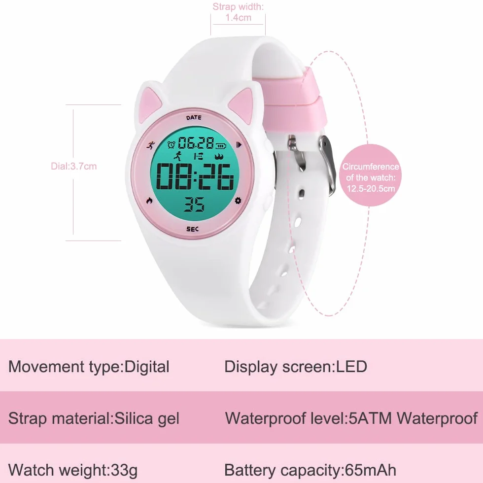 BEN NEVIS Reloj Niño, Reloj Digital para Niña Niños con Alarma, Calorías, Pedómetros,Regalo de Cumpleaños para Niños y Niñas 5-15 Años