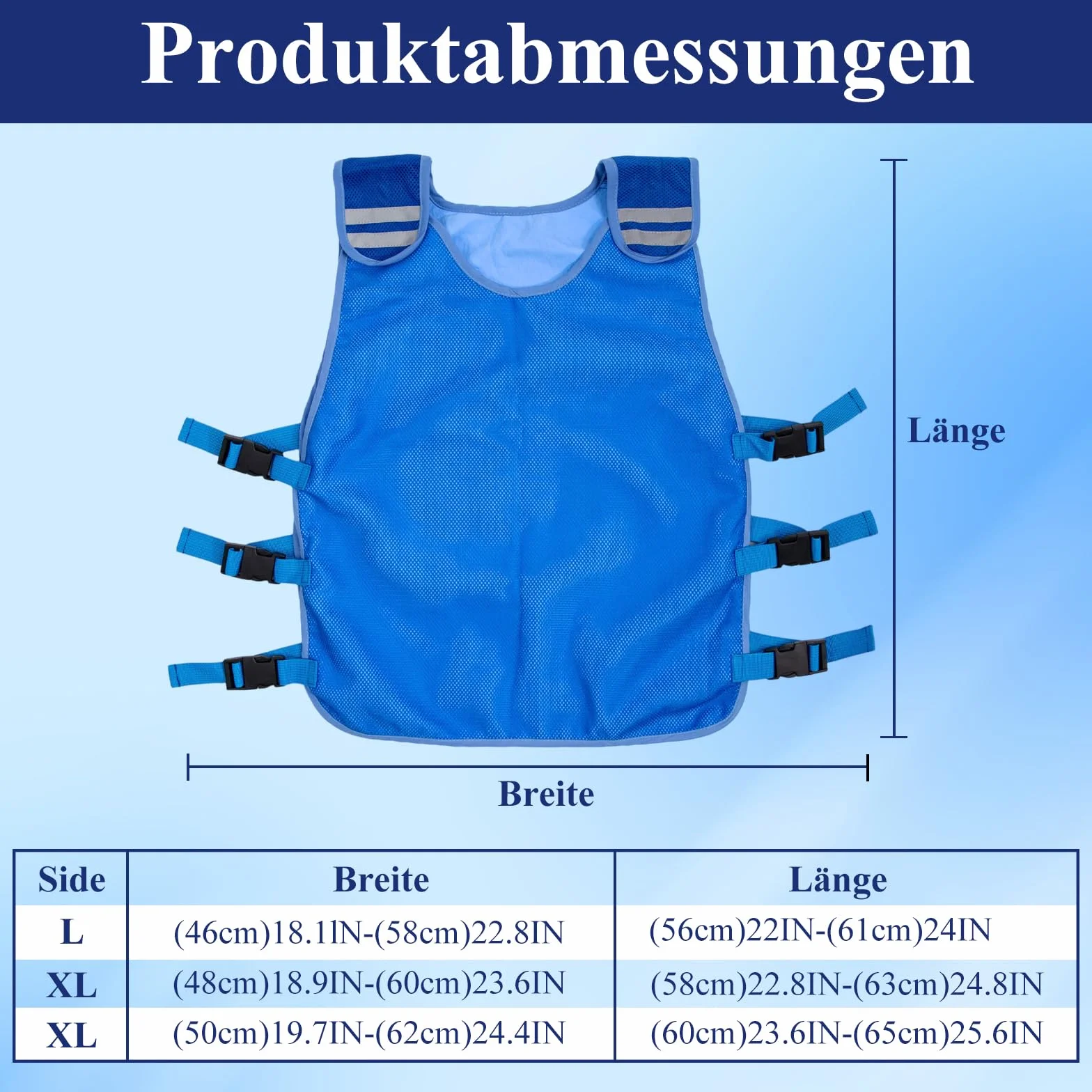 Chaleco Refrigerante,Chaleco Refrigerante Ajustable,Protección Contra el Calor del Verano,Refrigeración por Evaporación,Chaleco de Trabajo para Hombres y Mujeres que Trabajan al Aire Libre