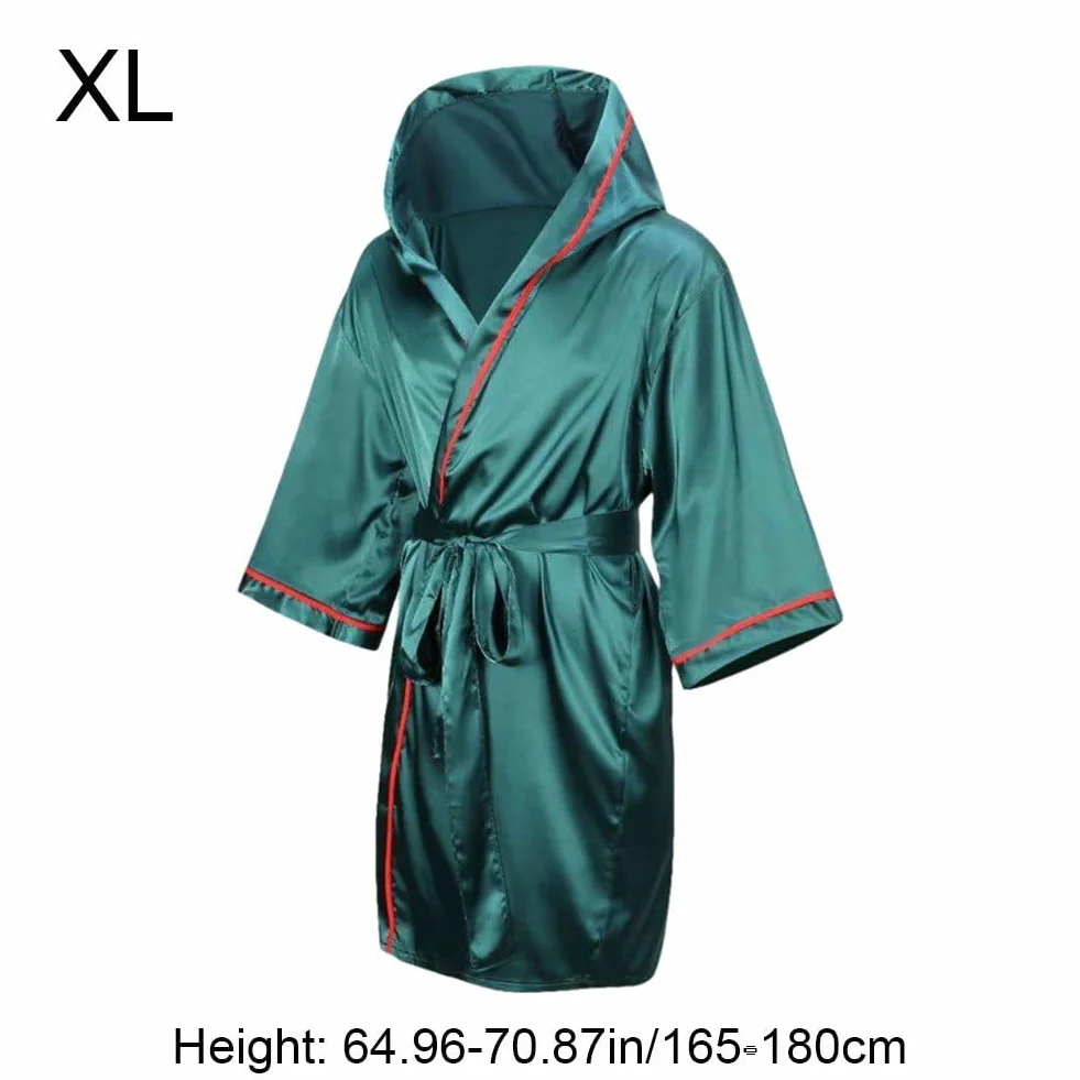 De Boxeo con Capucha De Seda Satinada para Artes Marciales Kickboxing, De Entrenamiento para Competición, Uniforme De Muay Thai MMA para Hombres Y Mujeres
