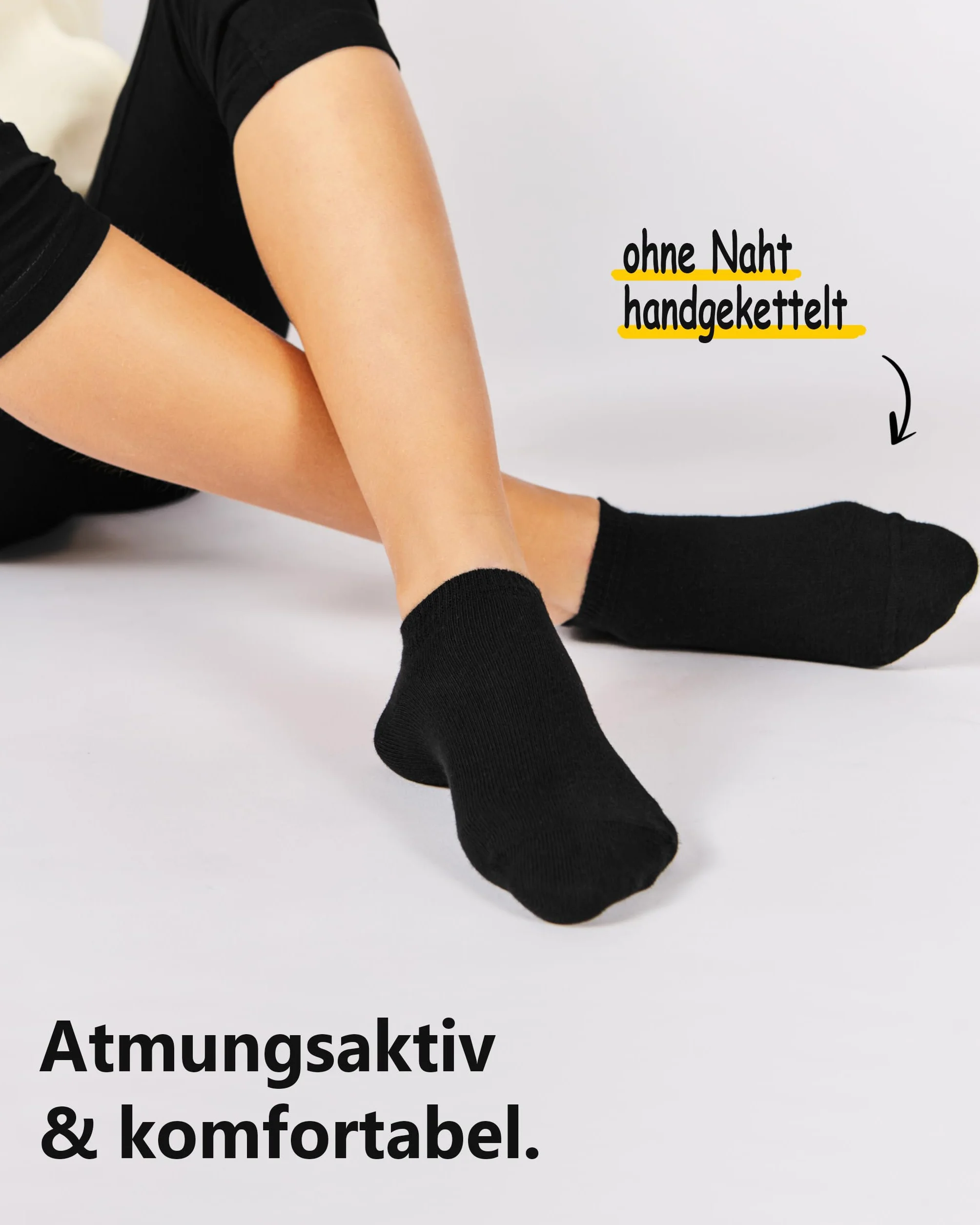 8/12 pares niños 100% cultivo orgánico zapatillas calcetines niños y niñas sin costura (modelo: Biolivia)