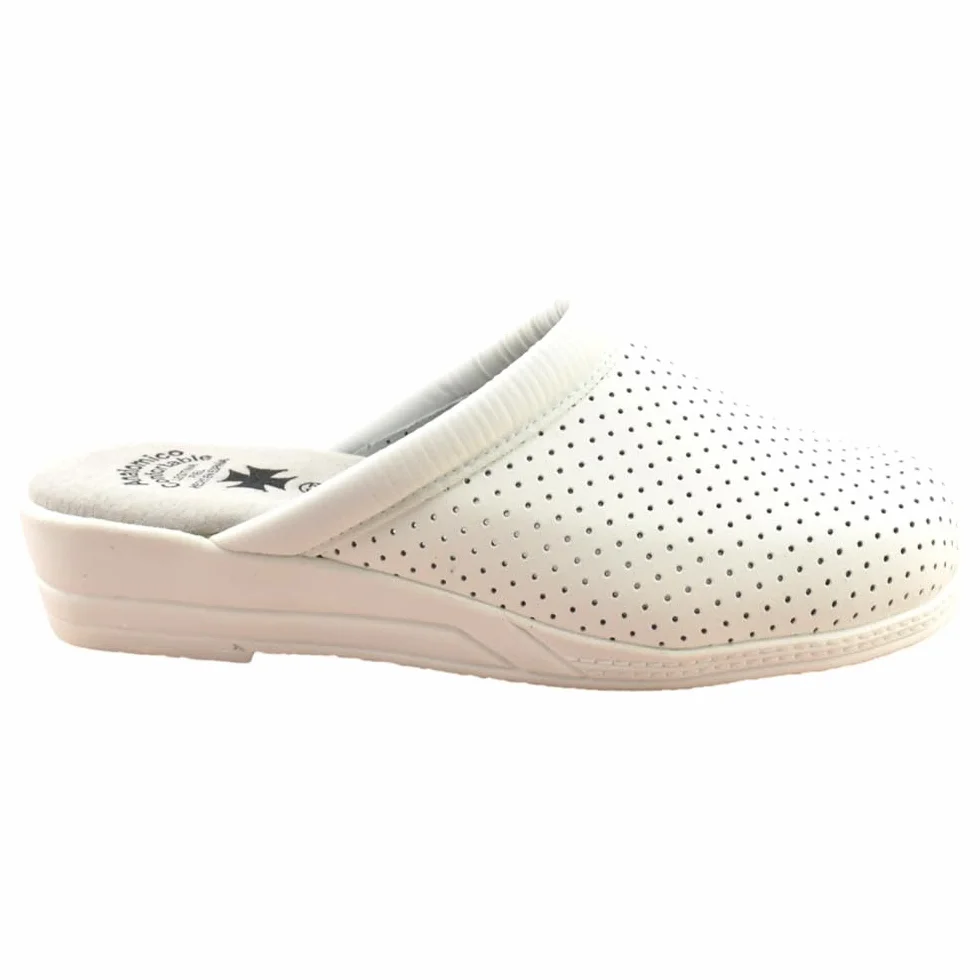 Calsán - Zueco de Piel con cuña 389023 Cuero