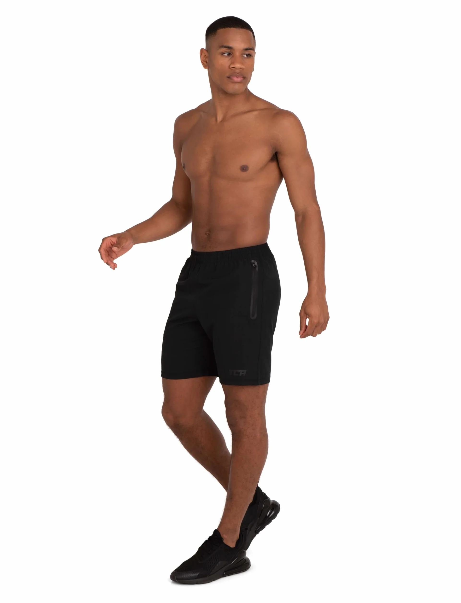 TCA Pantalones Cortos Hombre Deporte con Bolsillos de Cremallera - Pantalon Corto Deportivo Hombre Tecnología Elite Tech - Running Shorts Men Gym Correr Padel
