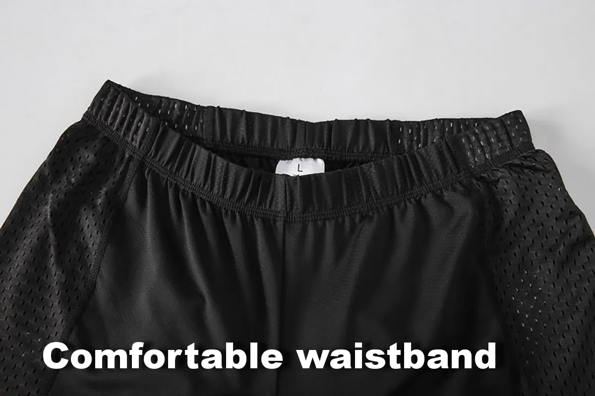 Pantalones Cortos de Ciclismo para Hombre, Ropa Interior Deportiva para Ciclismo, con Almohadillas de Silicona, Transpirables y Elásticos