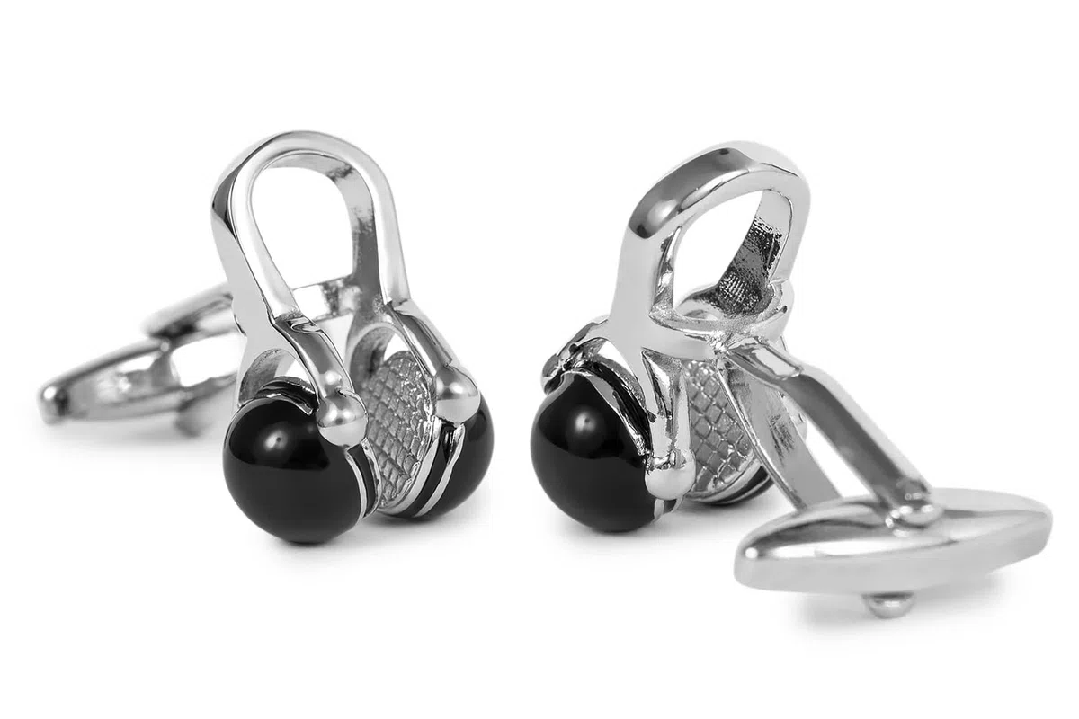 Gemelos de Boda Auriculares de DJ Plateados | Gemelos Originales Para Camisas | Para Hombres y Niños | Regalos Para Bodas, Comuniones, Bautizos y Otros Eventos