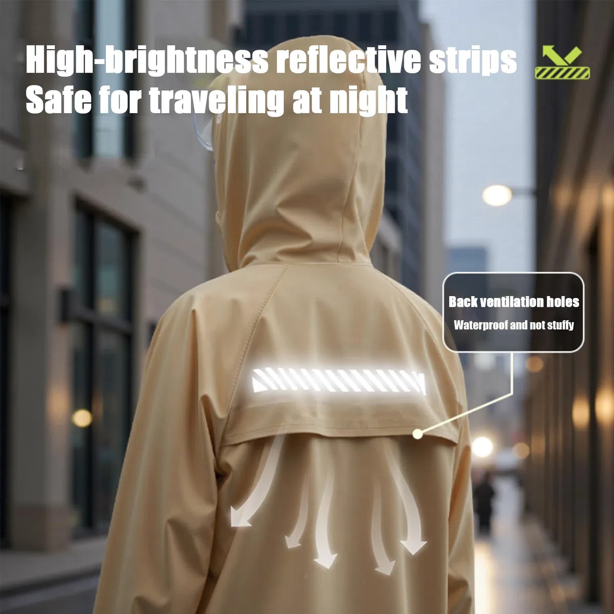 Trajes de lluvia, ergonómicos con capucha para hombre, chaquetas ligeras, pantalones, monos con capucha para montar a caballo, trabajo, pesca, viajes, camping al aire libre