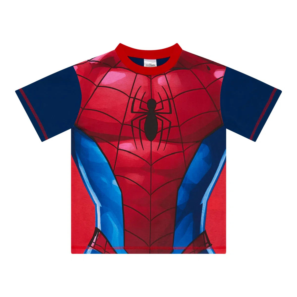 Pijama corto Spider Man 100 % algodón, diseño de Spiderman