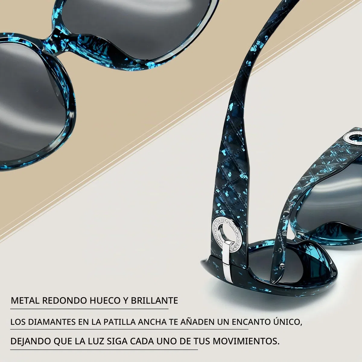 Joopin 2PCS Gafas de Sol Mujer Polarizadas Grandes Brillantes Modernas Elegantes Protección UV400