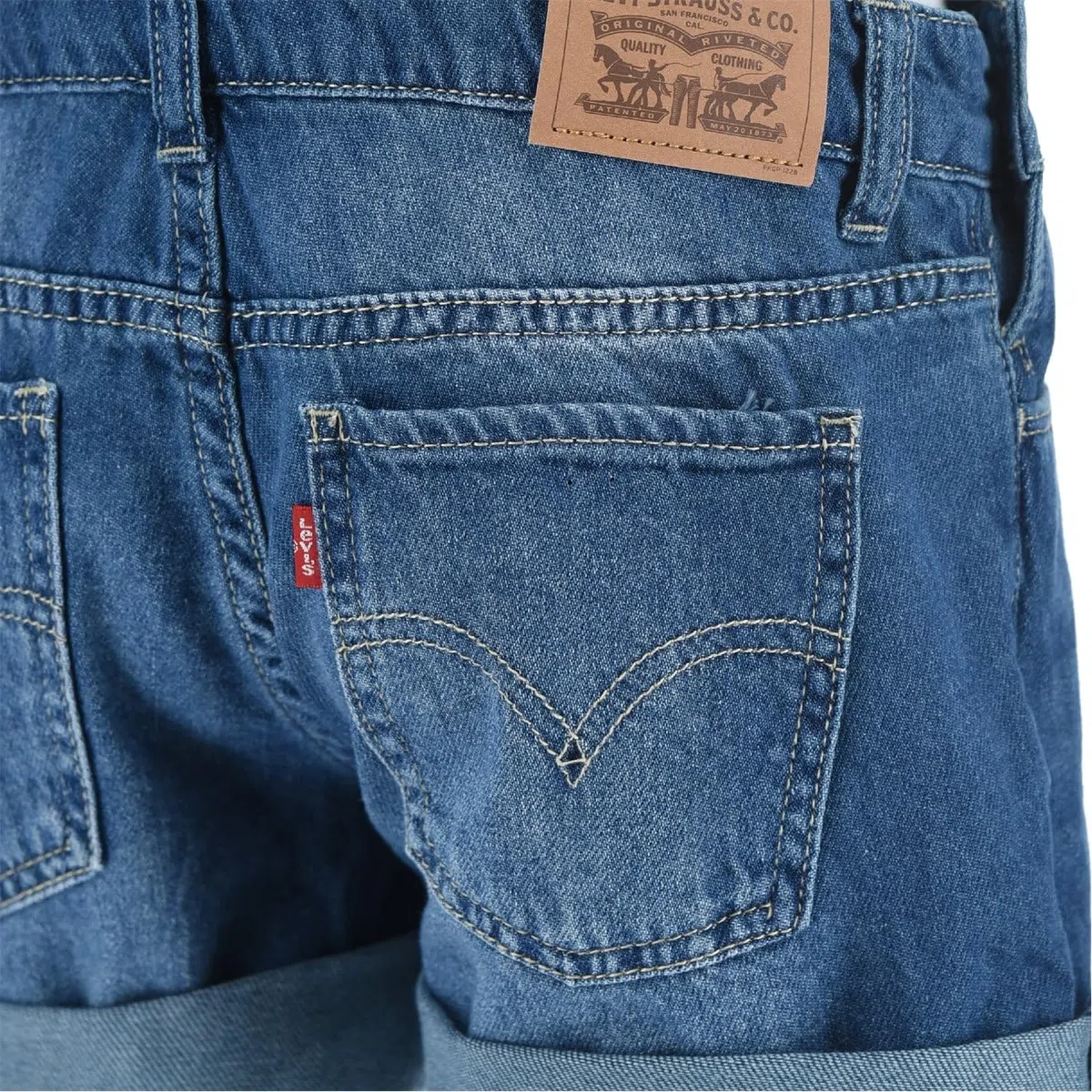 Levi's kids Lvg railroad stripe shortall 4ee380 Vestido, Niñas, Azul,