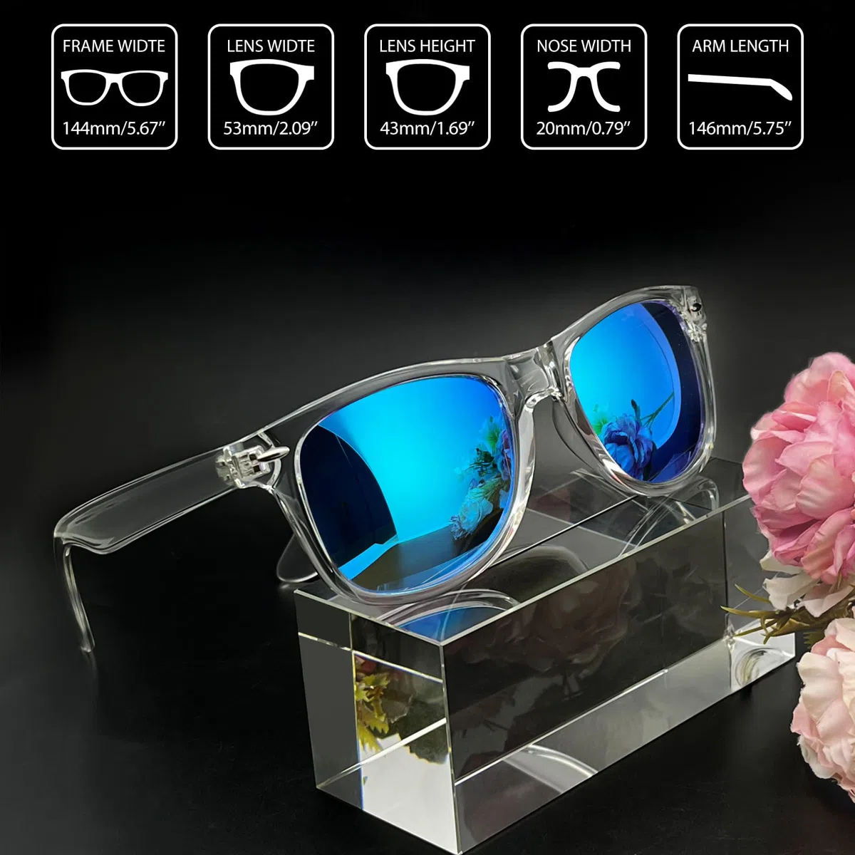 Joopin 2PCS Gafas de Sol Mujer y Hombre Polarizadas Protección UV400 Cuadradas Clásicas para Conducir Playa Viajes