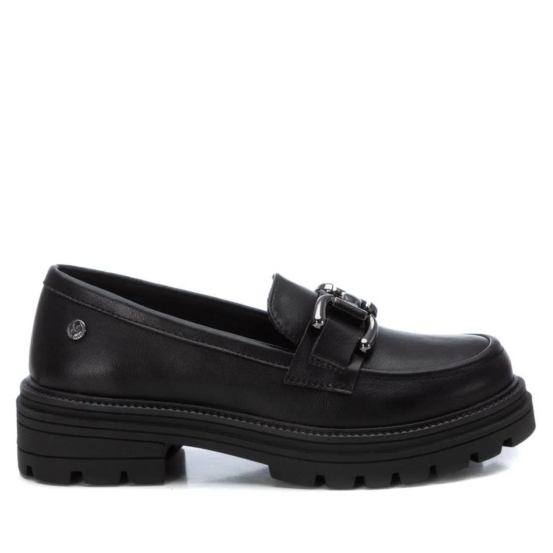 XTI - Mocasines Niña Negro - Calzado Cómodo y Versátil - Moda Casual - Modelo 15107501 (Talla 33)
