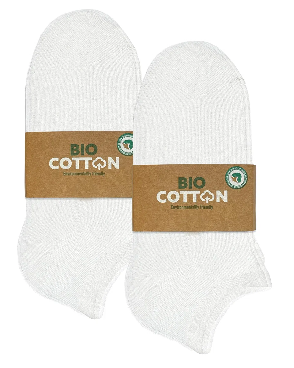 8/12 pares niños 100% cultivo orgánico zapatillas calcetines niños y niñas sin costura (modelo: Biolivia)