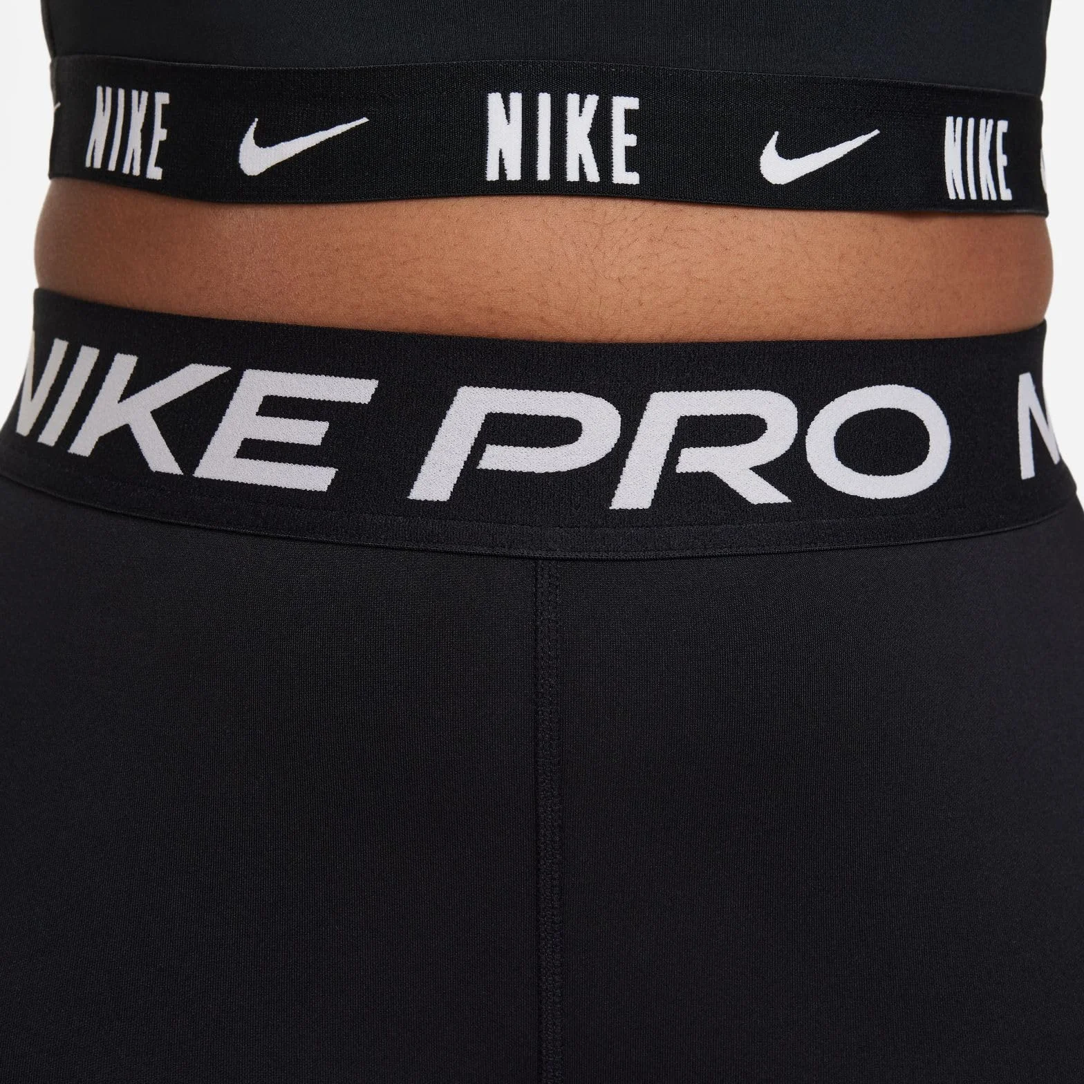 NIKE Pro Big Kids (Mädchen) Dri-fit 12,7 Cm Shorts (Erweiterte Größe) - Pantalones Cortos (Aprox. 10 cm) para niños Mayores (niñas) (tamaño ampliado) Niñas