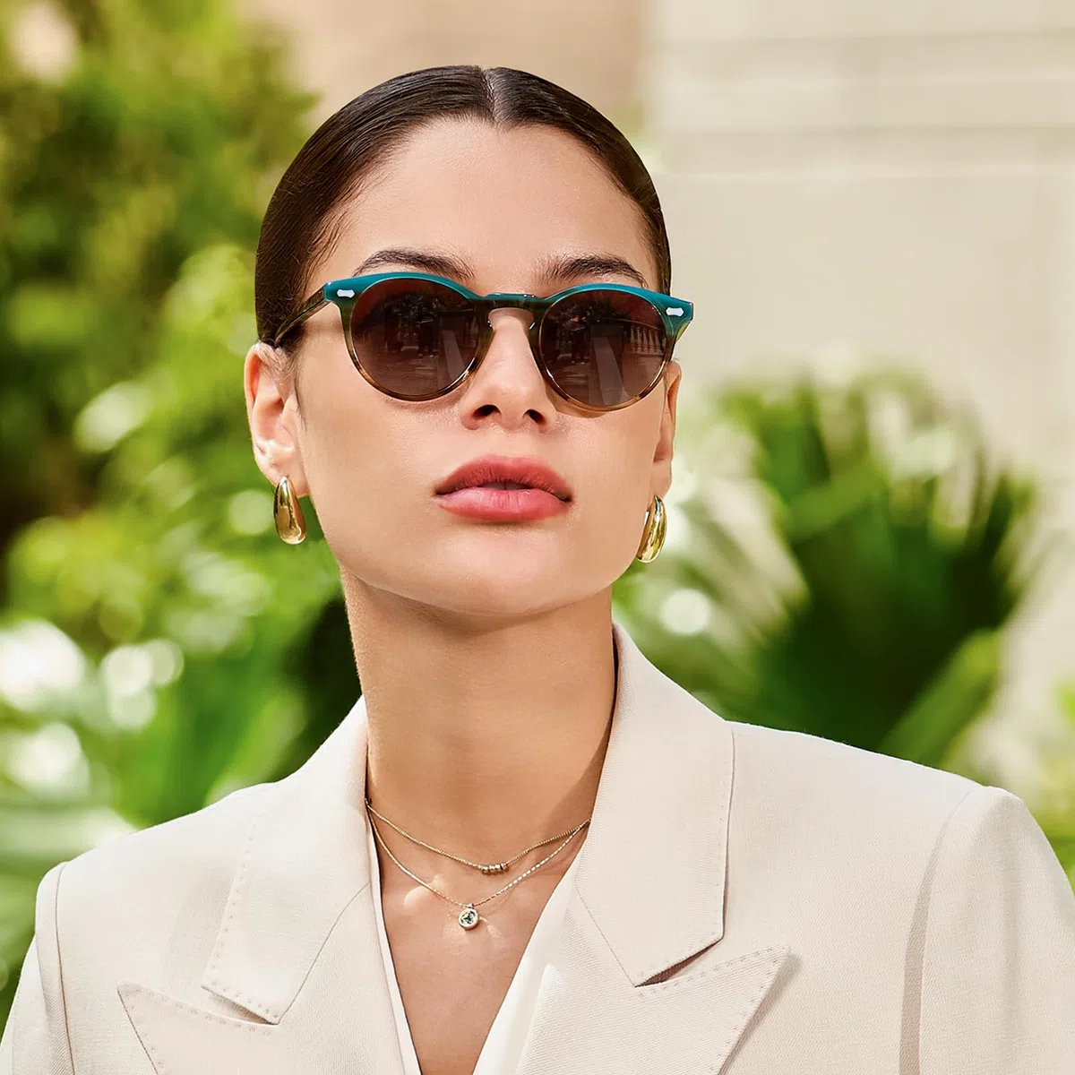 CARFIA Gafas de sol Mujer Polarizadas Vintage con Montura de Acetato y Protección UV400