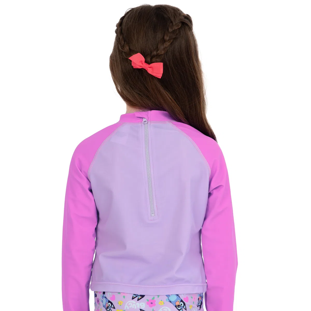 Bluey Bañador Niña, Traje De Baño Niñas Manga Lunga, Bañador Natacion Niña con Volantes
