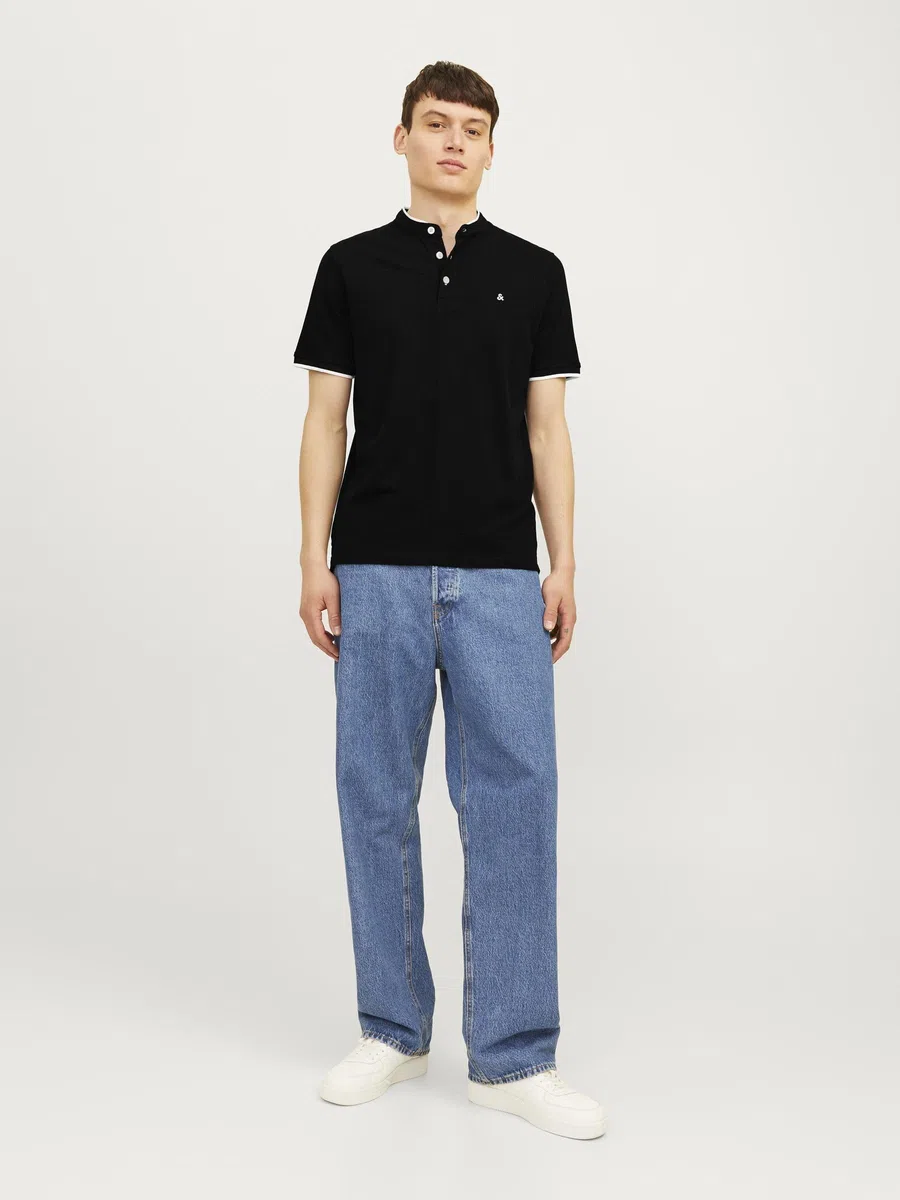 JACK & JONES Polo Plain Shirt Collar Polo