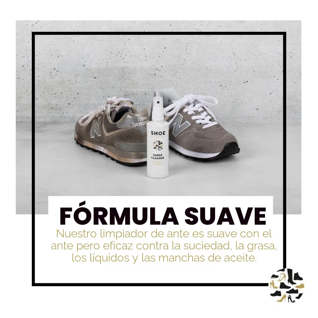 Shoe Clinic Kit de limpieza para gamuza y nobuk Limpiador y protector de gamuza en aerosol con cepillo | Limpia, protege e impermeabiliza zapatos, zapatillas y botas
