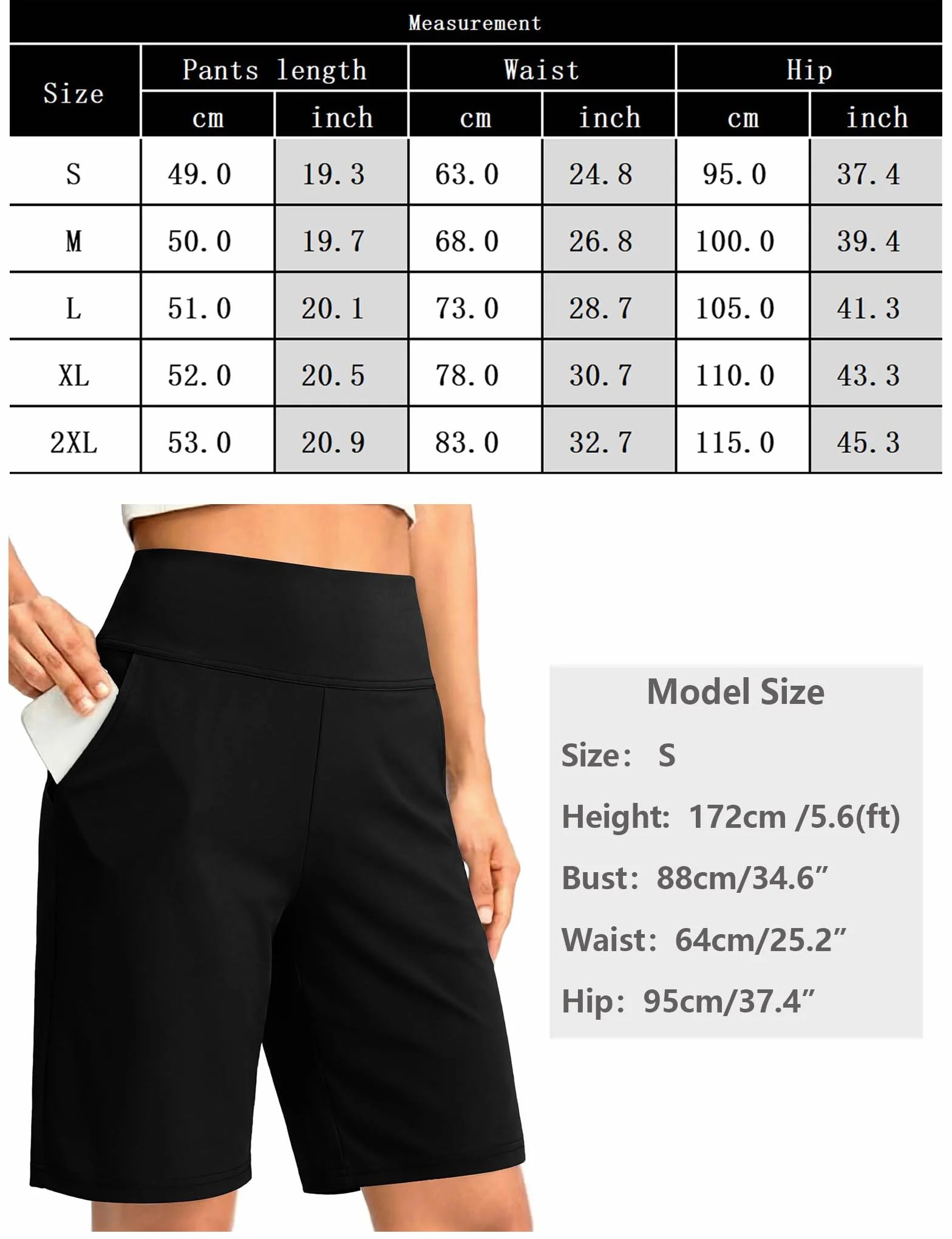 Litherday Pantalones Cortos Deportivos para Mujer de Alta Cintura Secado Rápido con Bolsillos para Yoga Running Fitness Gimnasio Verano