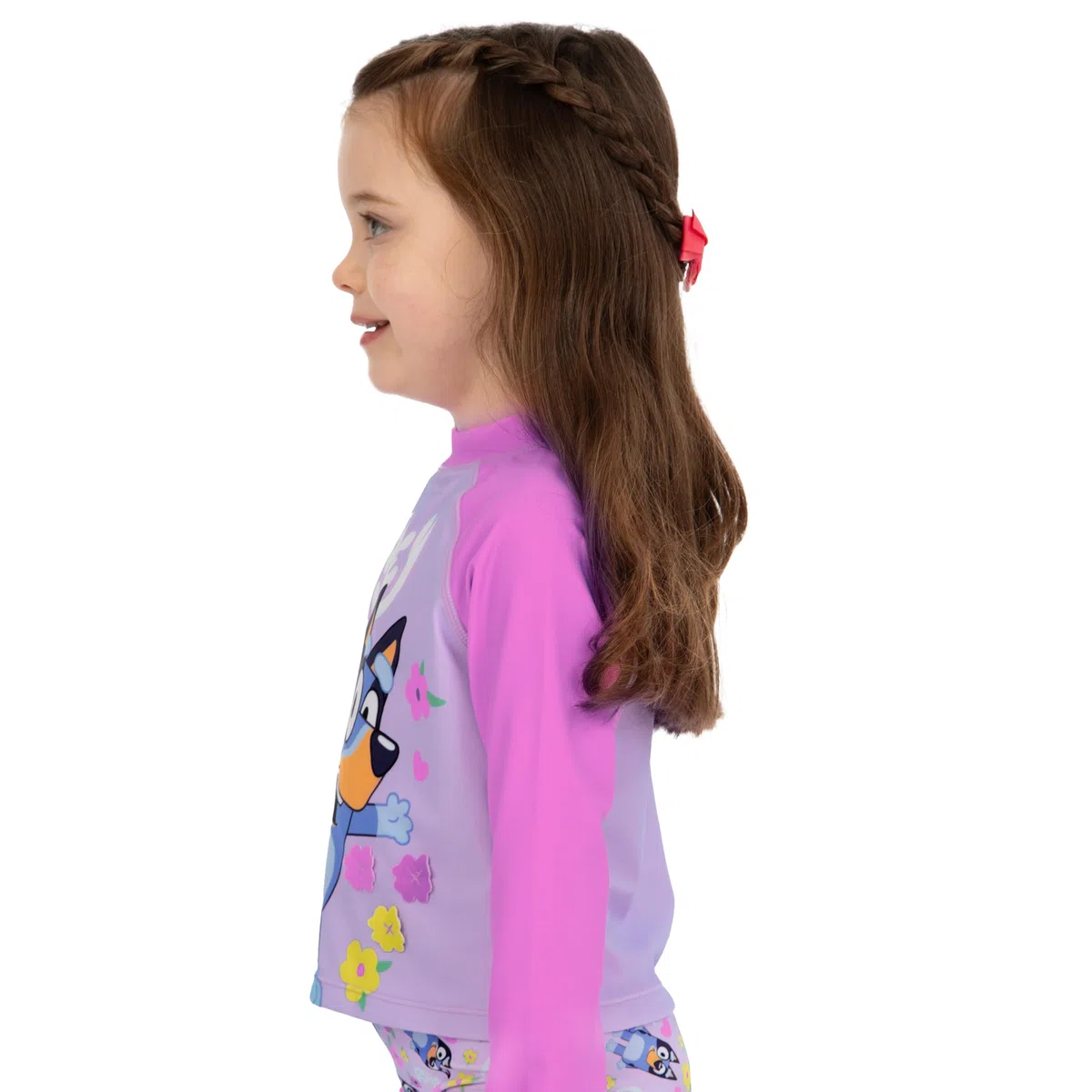 Bluey Bañador Niña, Traje De Baño Niñas Manga Lunga, Bañador Natacion Niña con Volantes