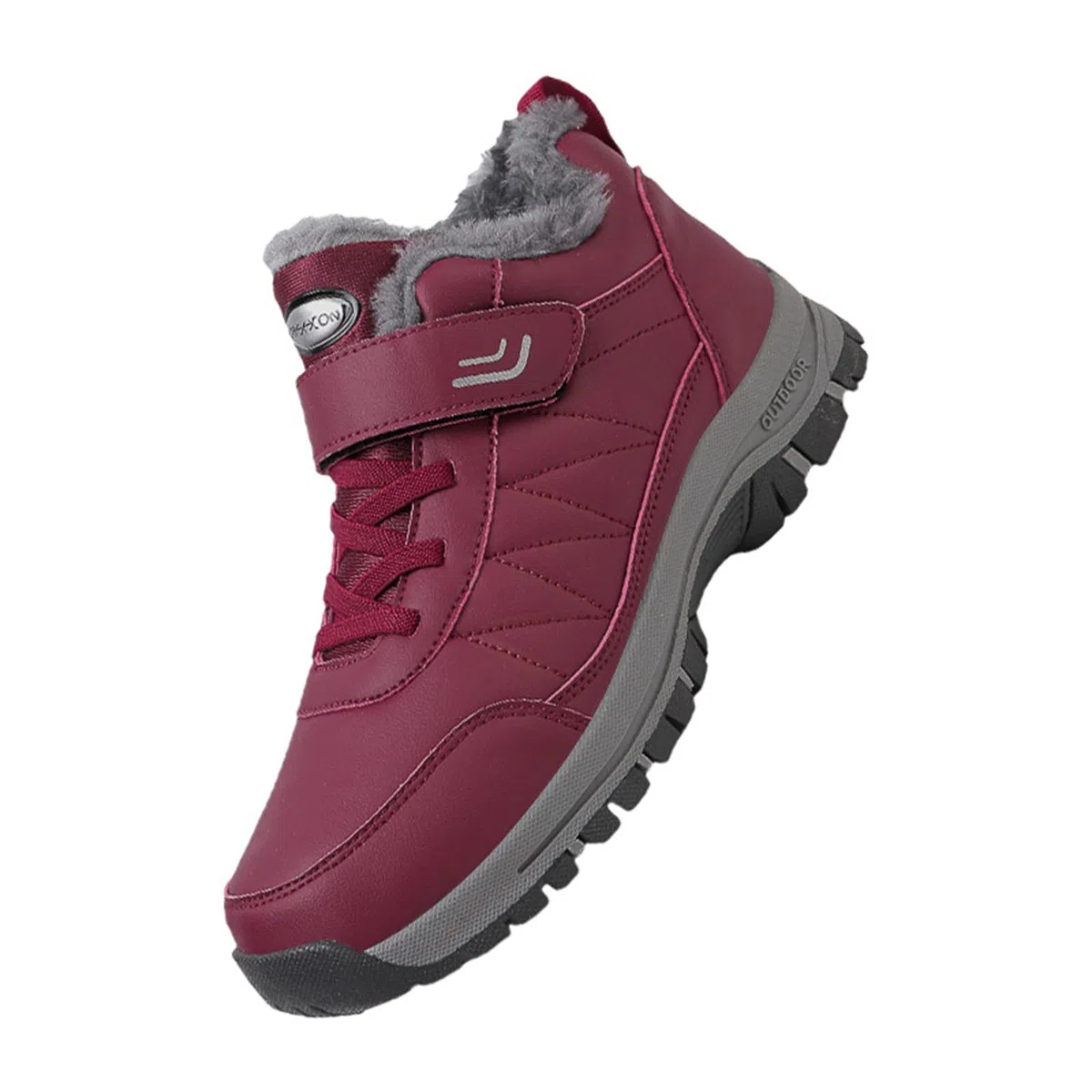 Generisch Zapatillas deportivas de invierno para hombre y mujer, botines cómodos, antideslizantes, ortopédicos, zapatos de invierno, ligeros, cortos, antideslizantes, botas anchas, botas cortas de