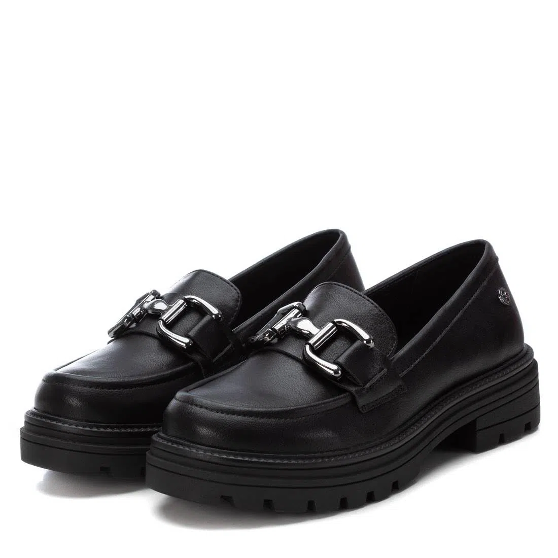 XTI - Mocasines Niña Negro - Calzado Cómodo y Versátil - Moda Casual - Modelo 15107501 (Talla 33)