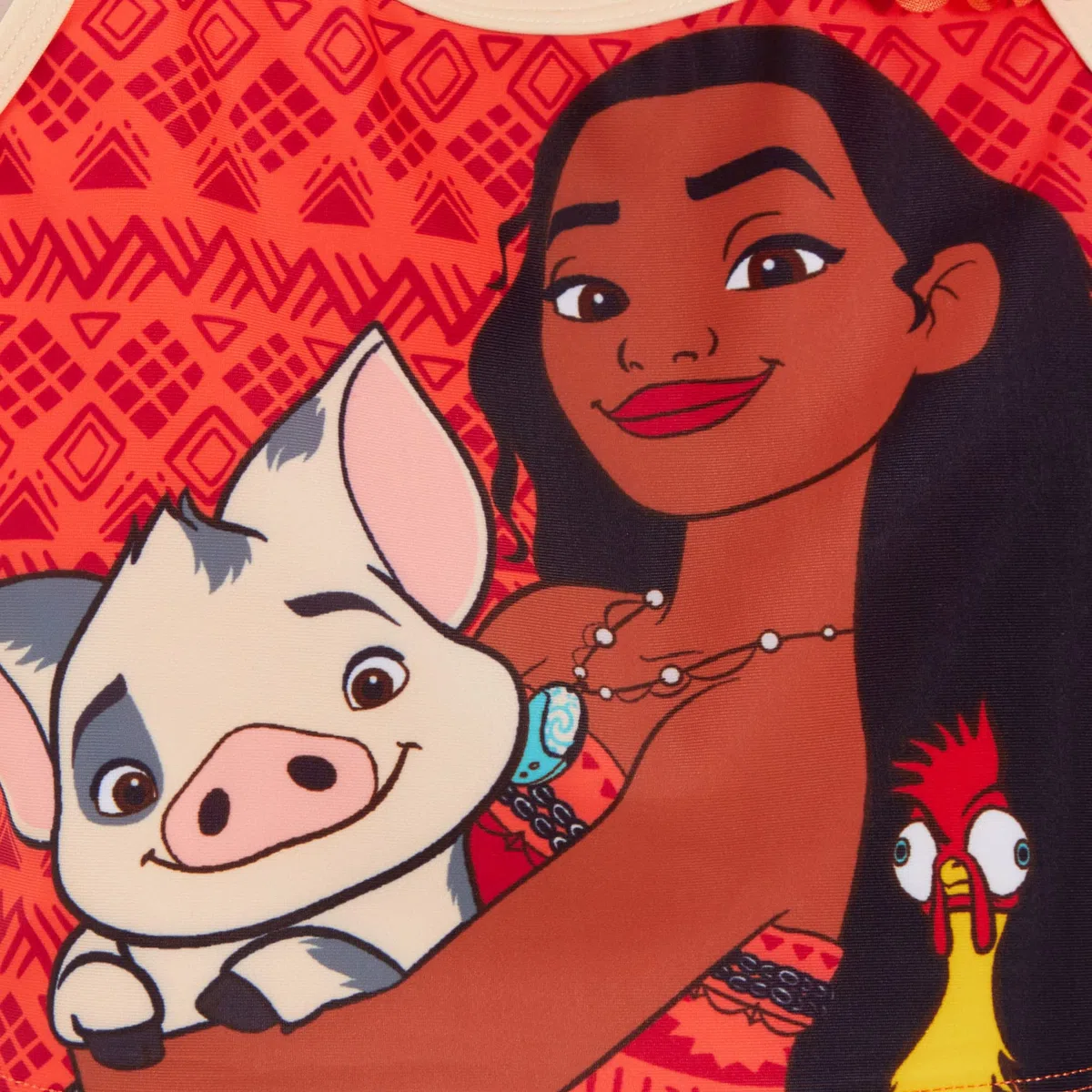 Disney Traje de baño Moana tankini de dos piezas para niñas, traje de baño de lujo para piscina y playa