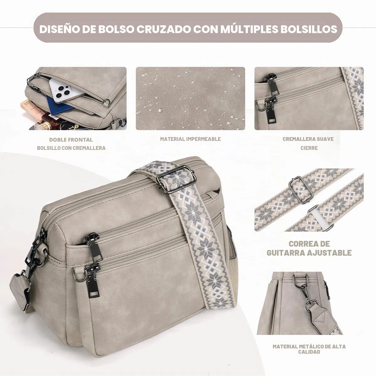 MUIIKOLA Bolso de mano para mujer, bolso de mano para mujer, bolso mediano para mujer, bolso de mano, bolso de mano para mujer, correa ancha suave