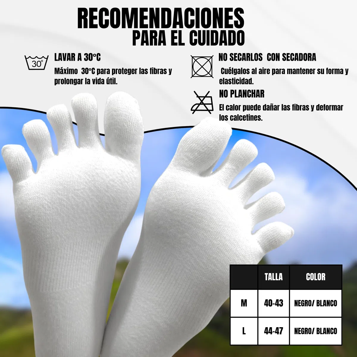 Calcetines de Dedos Barefoot, Tecnología Coolmax, Unisex Adulto, Estilo Minimalista,para Running, Deporte y casual