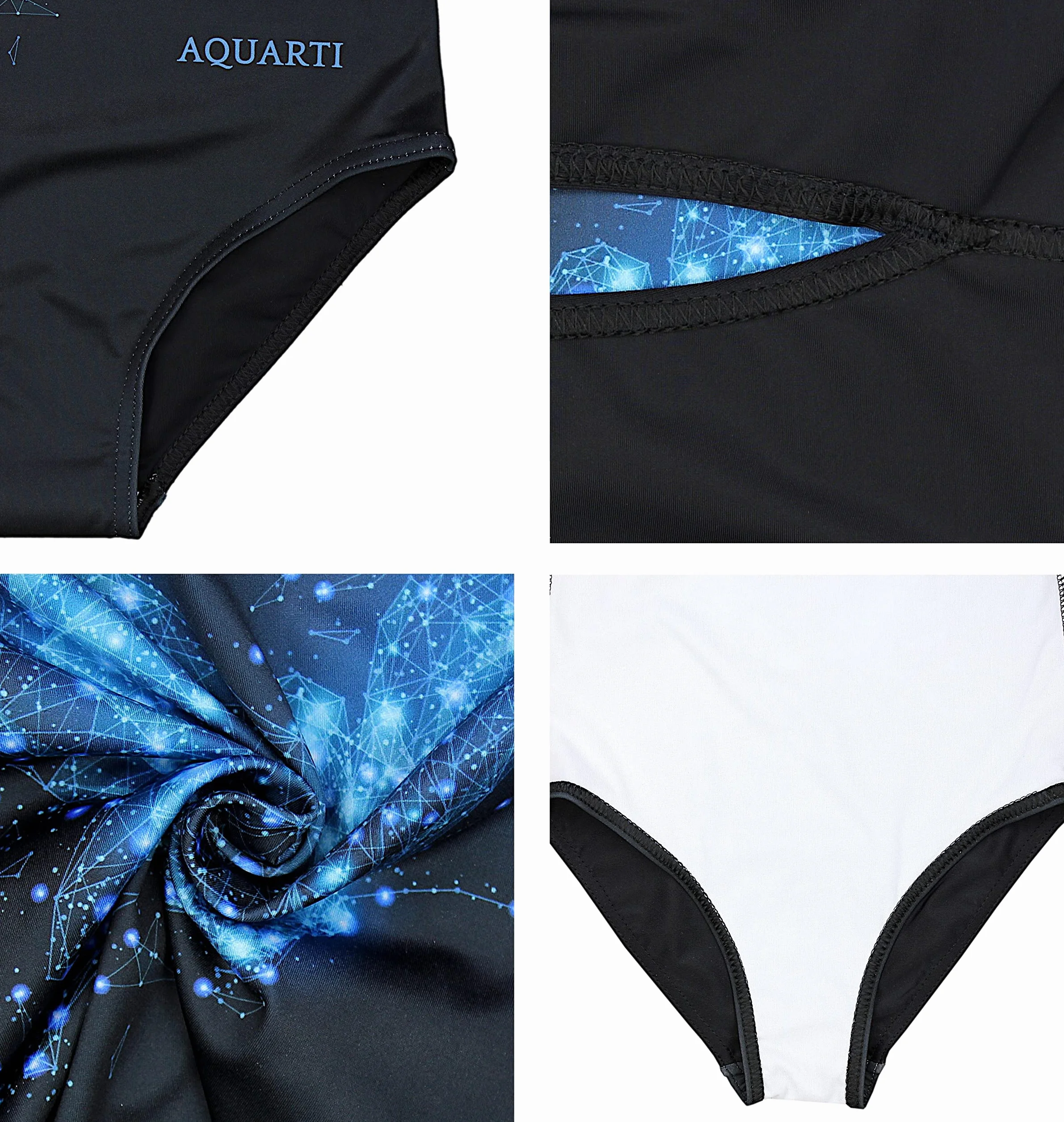 Aquarti Bañador Niña con Estampado y Espalda Nadadora