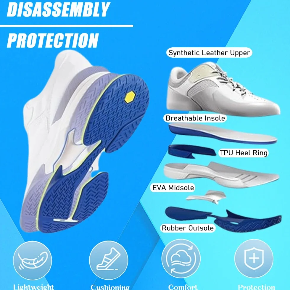 Hixingo Zapatillas Deportivas Hombre Anti-Slip Corte Running Bádminton Tenis Interior Exterior