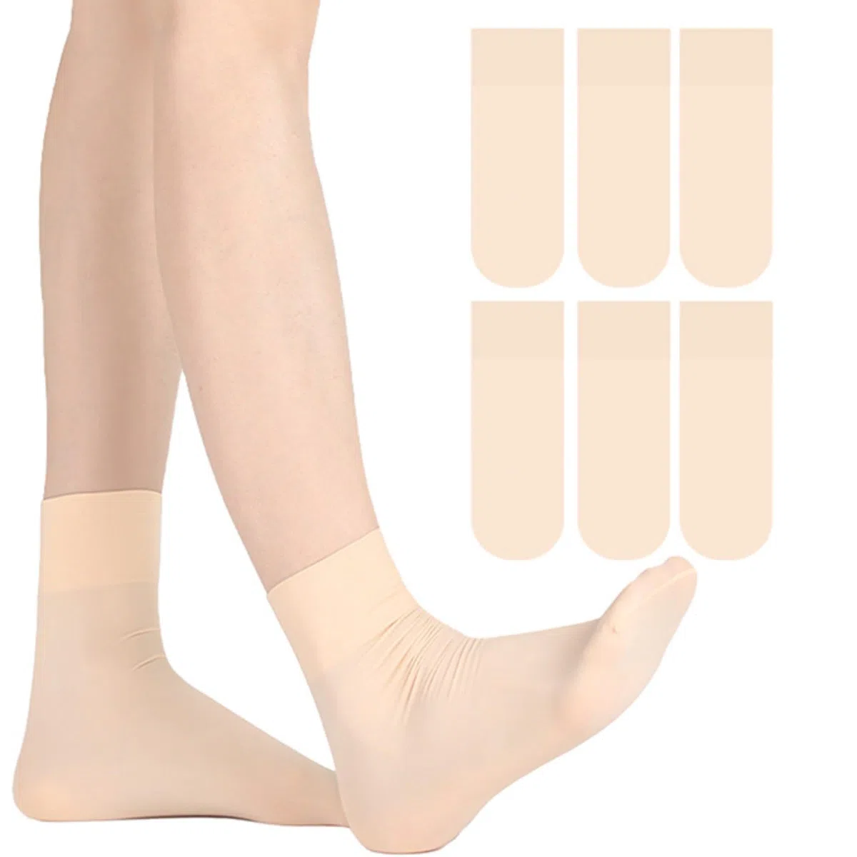 Calcetines de ballet para niñas, paquete múltiple, 3 paquetes de 5 unidades, calcetines de baile sin costuras, suaves y transpirables (6 UK Child-3.5 UK)