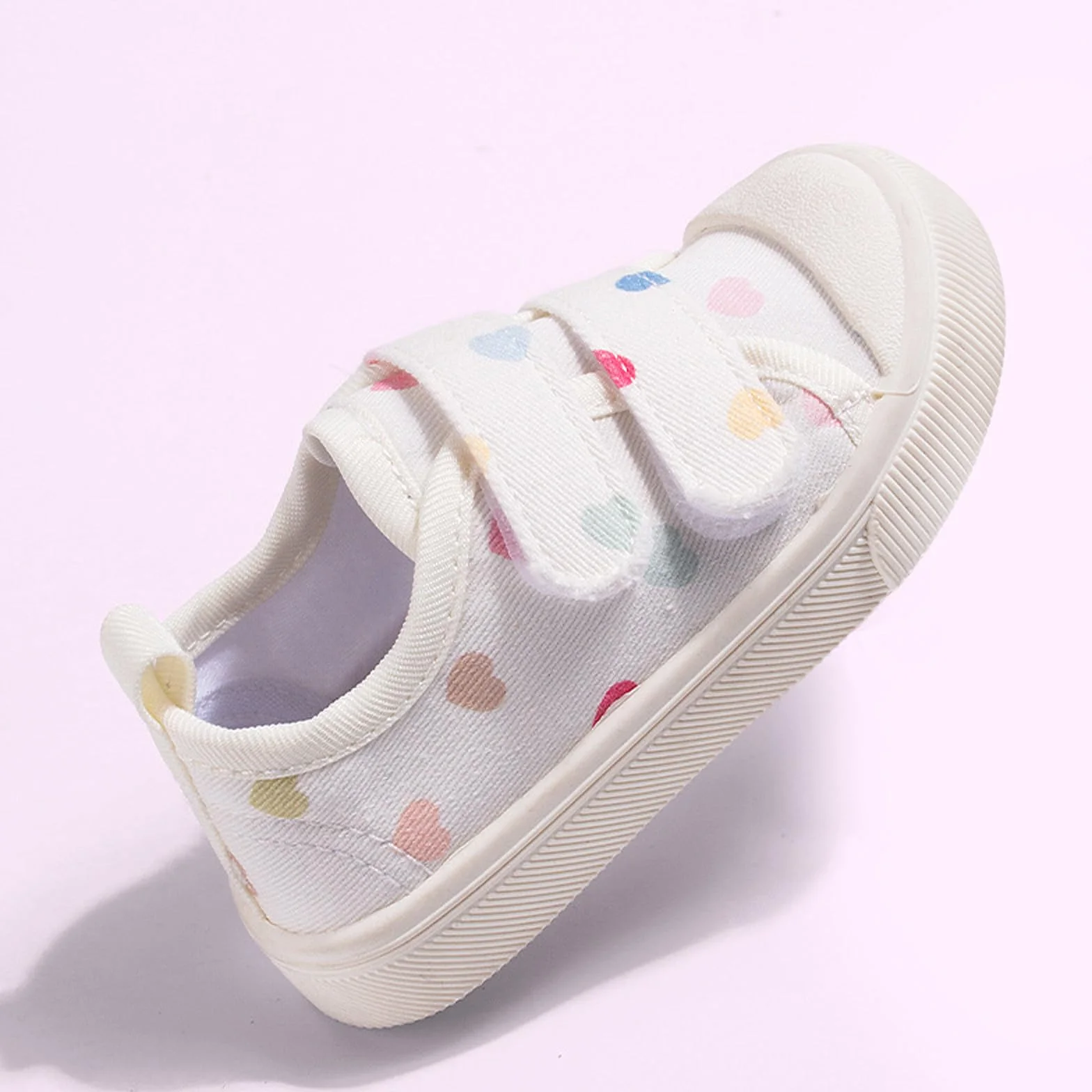 Zapatilla Niña Goma Zapatillas Niña Punta Resistente Casual Lona Deslizar Antideslizante Ligero Cómodo Cada Día Caminar Jugar Sneakers Primavera Trainers