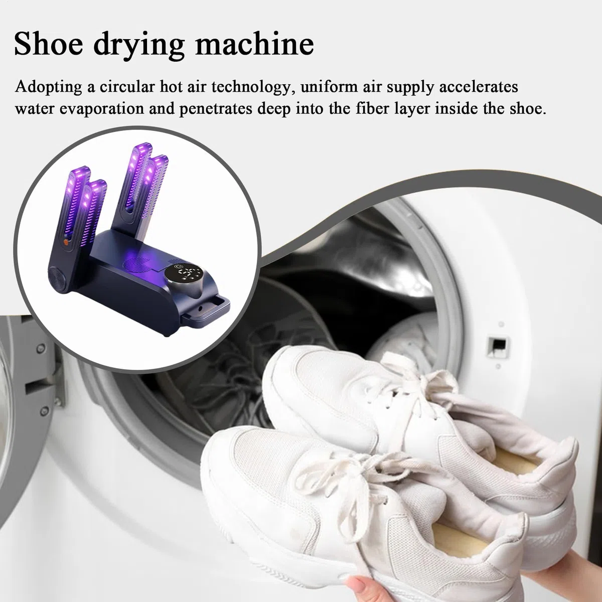 Secador de Botas Eléctrico Portátil - Calentador de Zapatos Ajustable