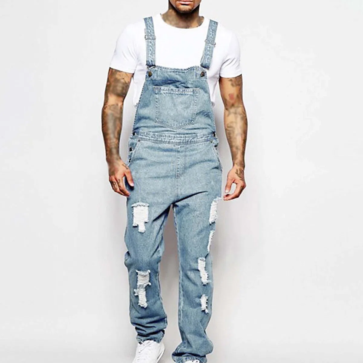 Peto para hombre, peto, vaquero, pantalones vaqueros, pantalones cargo, retro, pantalones de trabajo, pantalones de trabajo, corte holgado, mono de trabajo