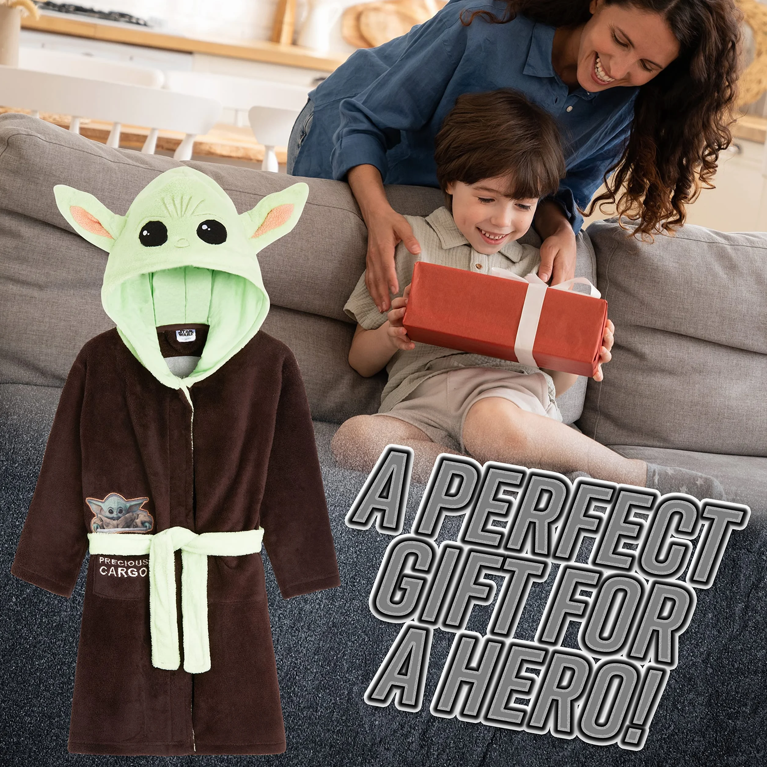 Bata para niños de Star Wars con forma de bebé Yoda de The Mandalorian