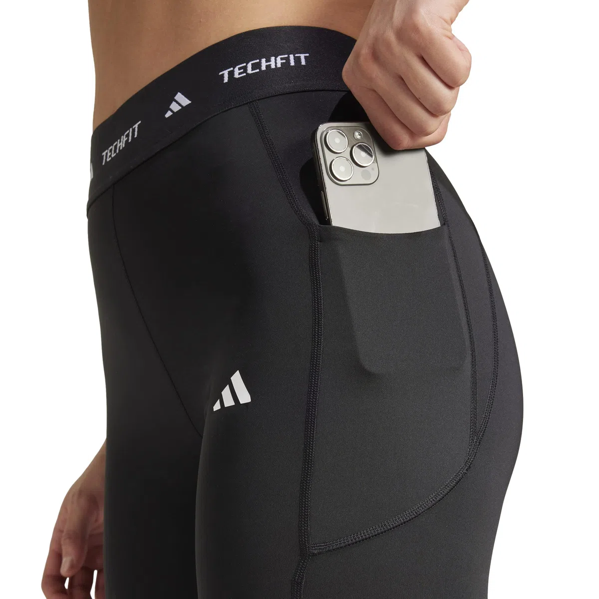 adidas Women's Mallas largas Techfit Stash Pocket