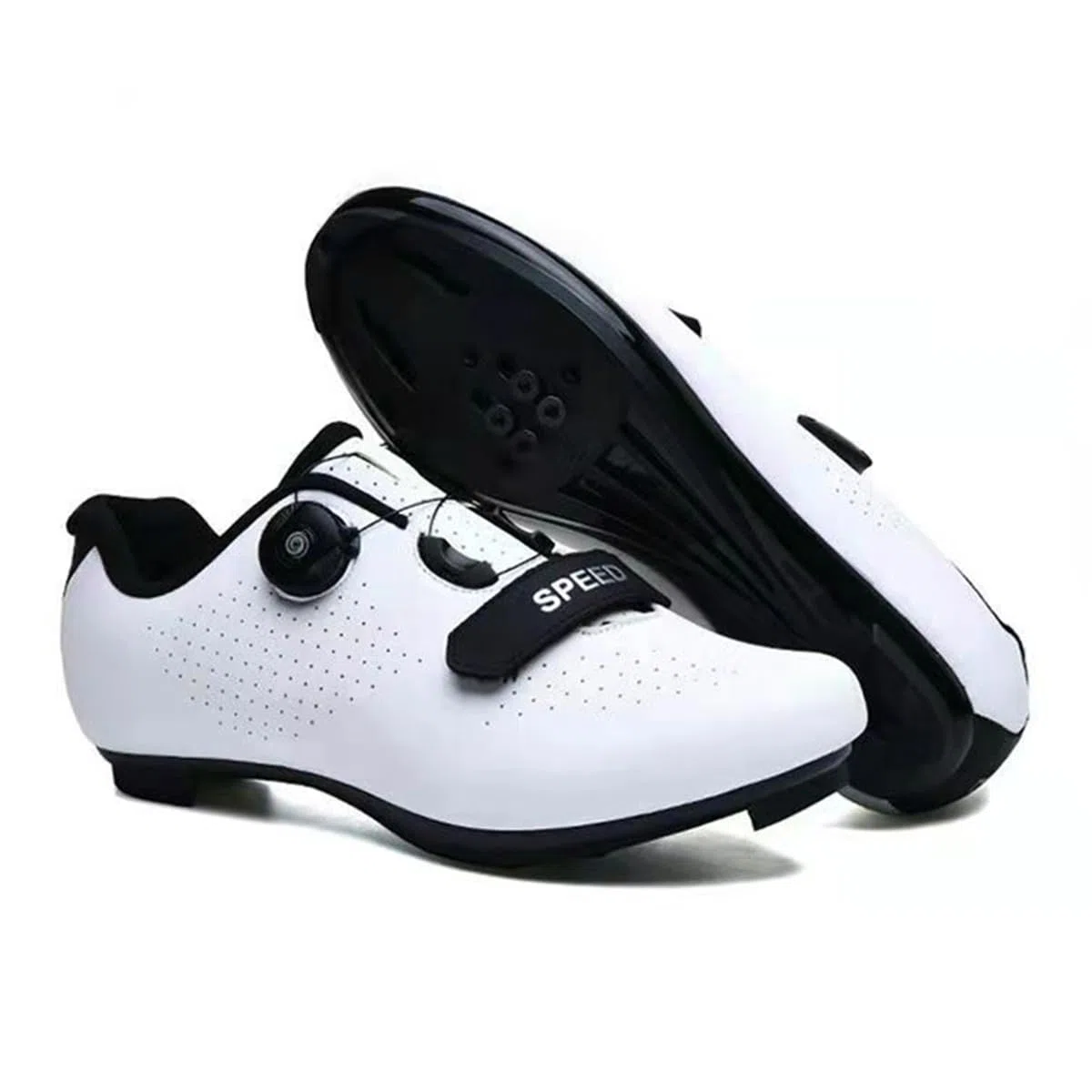 Hixingo Zapatilla de Ciclismo Hombre, Zapatos Bicicleta de Carretera Exterior MTB Compatibles con SPD/SPD-SL Lock System, Zapatillas de Ciclismo Unisex Adulto Respirables