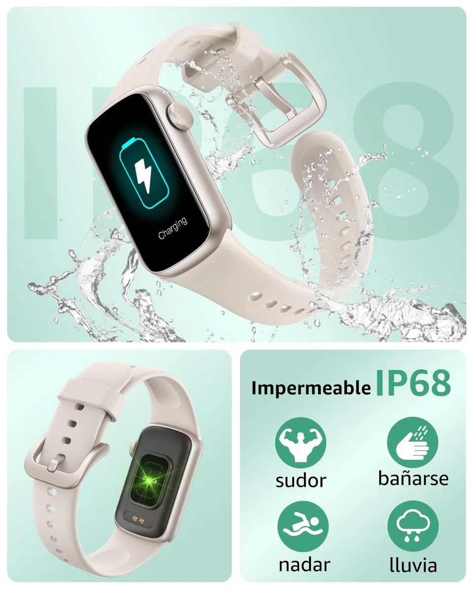 IMFRCHCS Smart Watch,con Pantalla Táctil de 1.47",137+Modos de Deporte Fitness Watch con Pulsómetro Monitor de Sueño, Contador de Pasos,IP68 Waterproof Activity Trackers para Mujeres Hombres