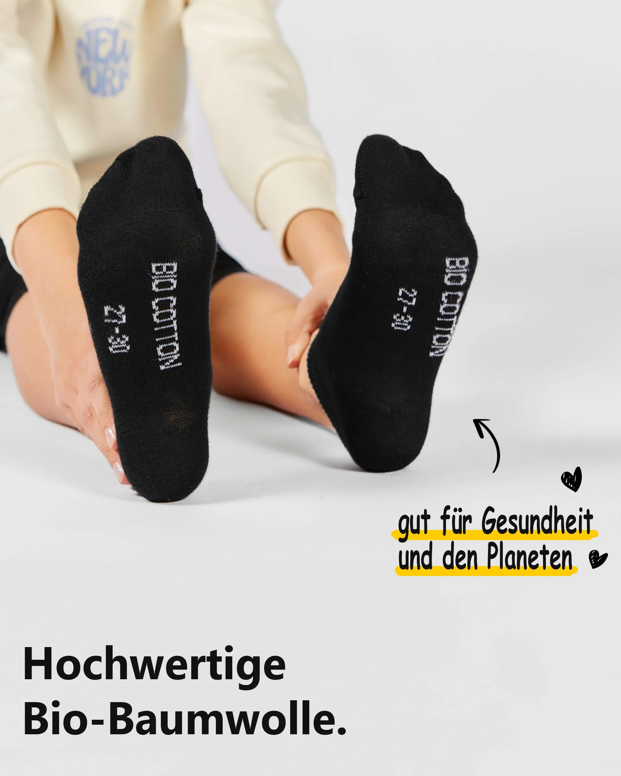 8/12 pares niños 100% cultivo orgánico zapatillas calcetines niños y niñas sin costura (modelo: Biolivia)