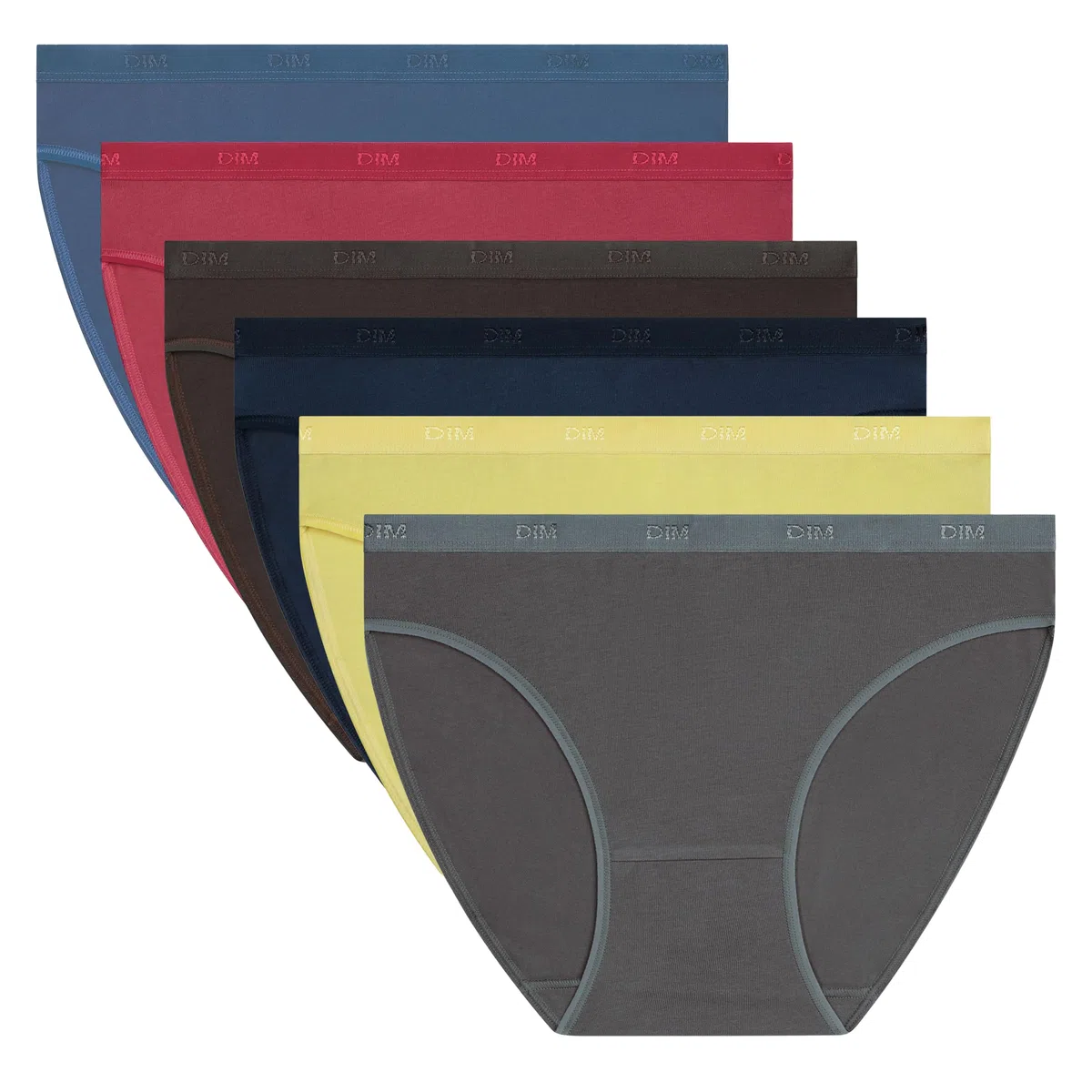 Dim Les Pocket Ecodim Slip X6 Bragas para Mujer Pack de 6