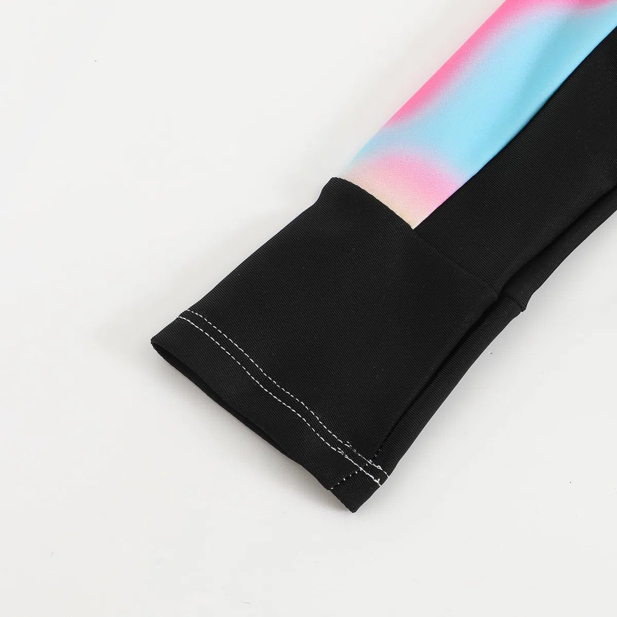 JiAmy Traje de Baño Niña 2 Piezas, Camiseta Mangas Largas Protectora Solar con Shorts, Estampado Tie-Dye para Chicas Adolescentes 8 a 13 Años