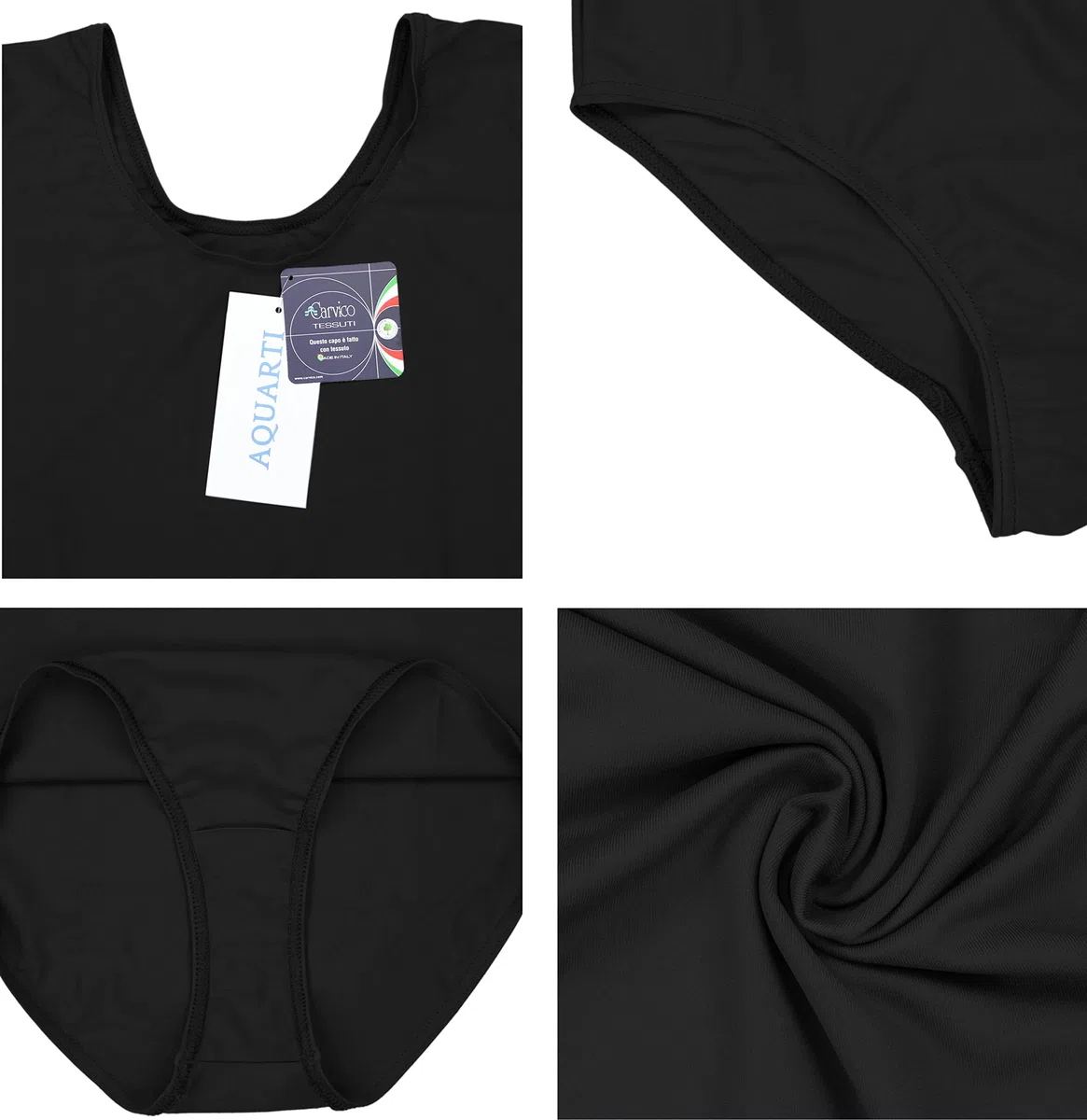 Aquarti Maillot de Danza y Gimnasia Manga Corta para Mujer